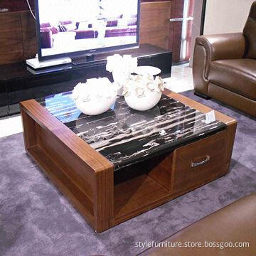 Square design coffee table